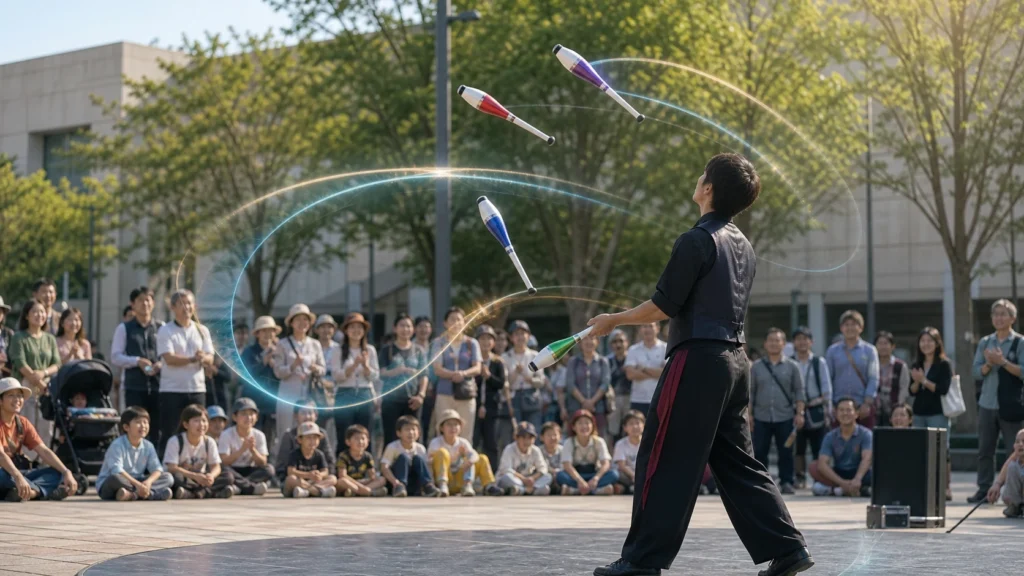 ジャグラー（大道芸ジャグリングパフォーマー）