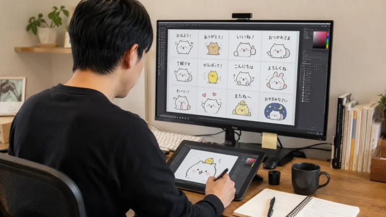 ラインスタンプを作る人