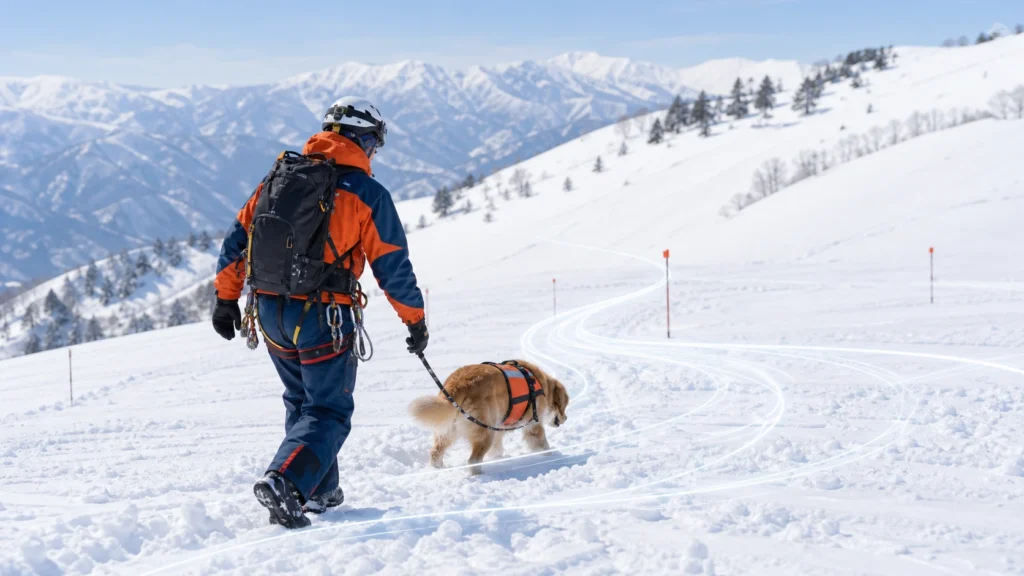 雪崩救助犬ハンドラー